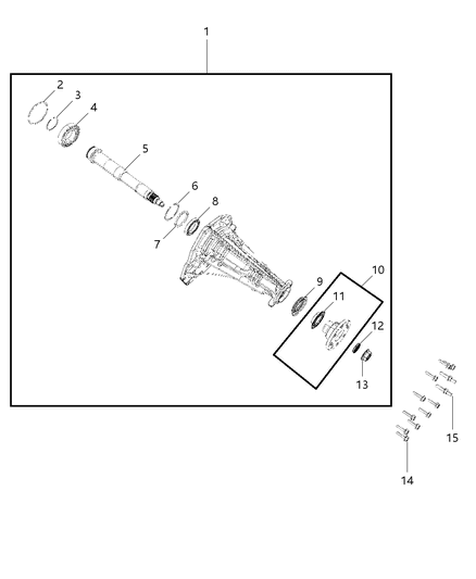 1998 Jeep Grand Cherokee Sleeve Wear Diagram for 68001384AB