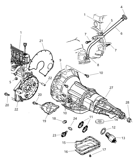 2024 Jeep Grand Cherokee Indicator Transmission Fluid Level Diagram for 52118641AD