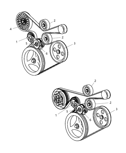 Idler Pulley Diagram for 53013324AA