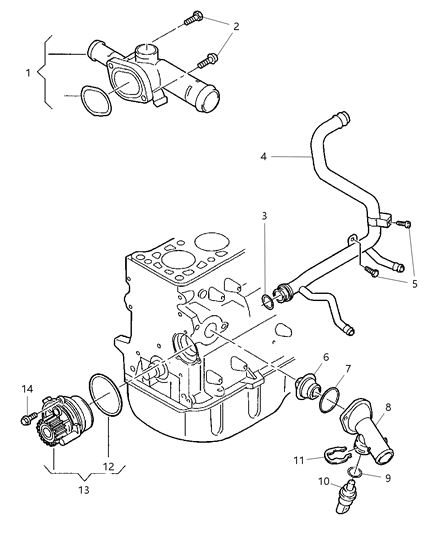 1993 Dodge D250 Seal Diagram for 68001527AA
