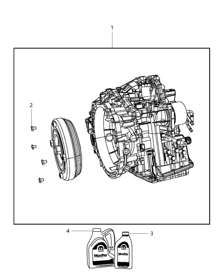 Transaxle Package With Torque Converter Diagram for 5190750AC