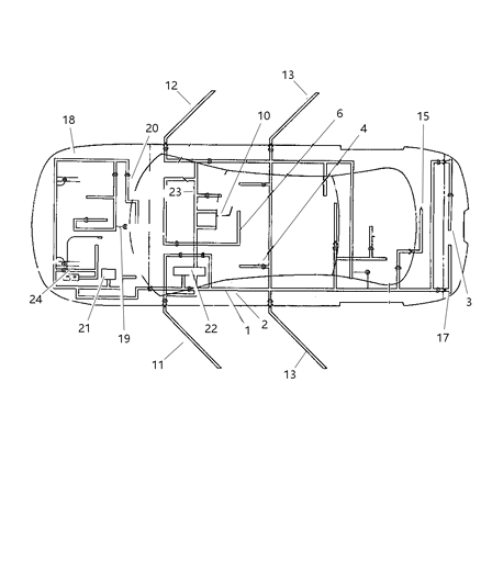 2016 Ram ProMaster 1500 Wiring Front Door Diagram for 4759627AE