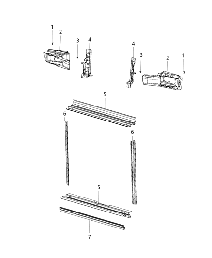 1985 Dodge B250 Duct Air Diagram for 68323137AD