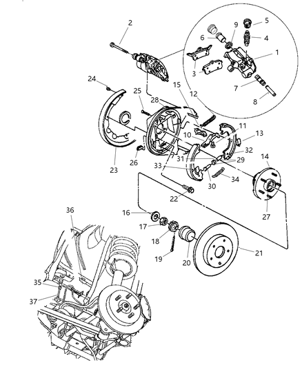 Bolt And Washer Hexagon Head M6X1.00X40.00 Diagram for 6101978