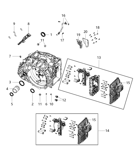 Wiring Transmission Jumper Diagram for 68374958AA