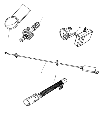 Receiver Keyless Entry Diagram for 5026162AI