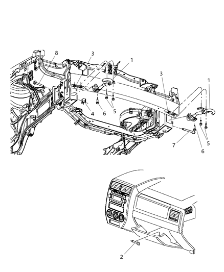 Hook Tow Diagram for 5115269AC