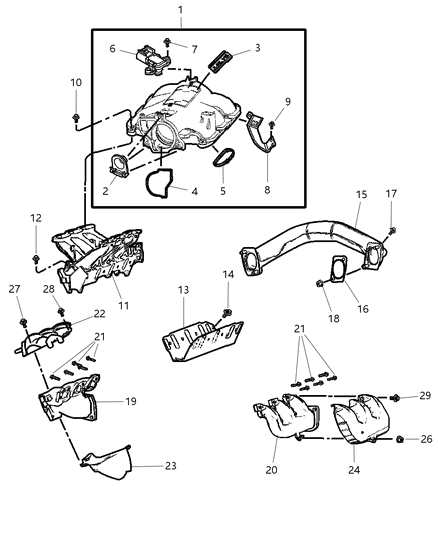 2011 Dodge Charger Bolt M8X1.25X30 Diagram for 6507423AA