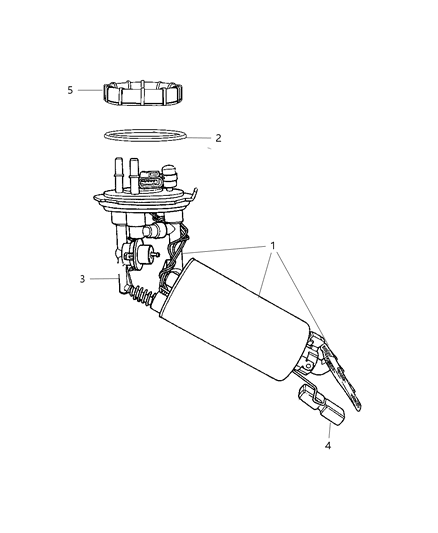 Module Kit Fuel Pump/Level Unit Diagram for 5139031AD