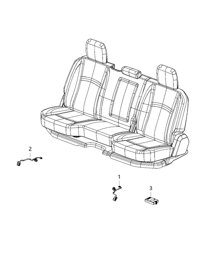 1986 Dodge Ramcharger Control Module, Rear Diagram for 68388906AB