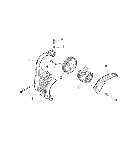 2015 Ram ProMaster City Pump Power Steering Diagram for 68284379AA