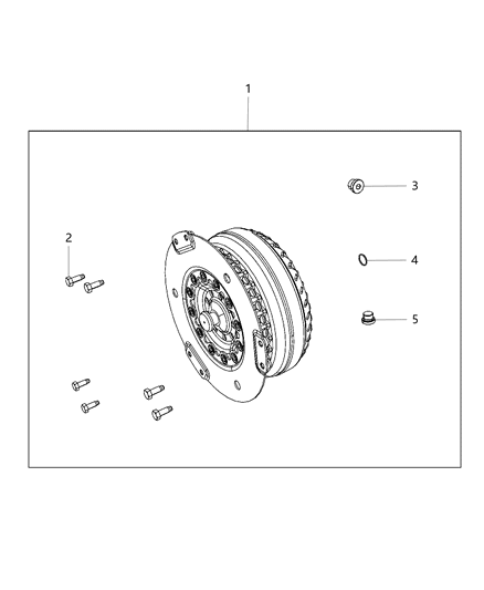 Converter Kit Torque Diagram for 68242290AA