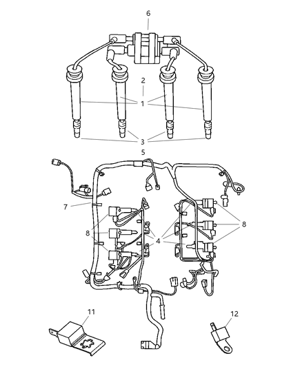 Spark Plug Diagram for SP0RE10PM5