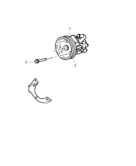 2014 Jeep Wrangler Pump Assembly Power Steering With Pulley Diagram for R2089339AD