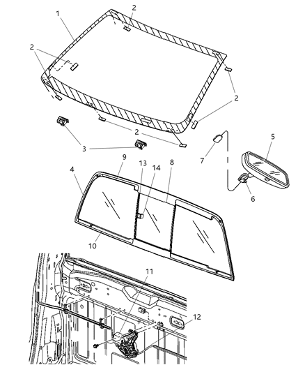 Backlite Complete Diagram for 55277241AF