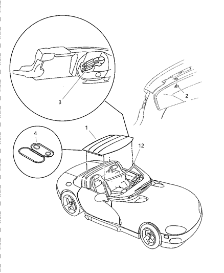 2021 Jeep Renegade Plate Frame Reinforcement Diagram for 5015402AA