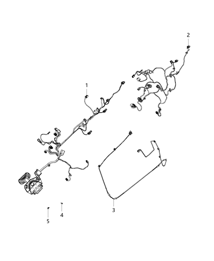 2016 Ram 2500 Wiring Front Door Diagram for 68263817AA