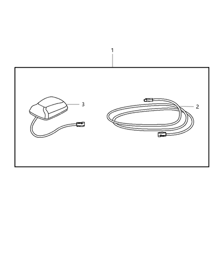 Install Kit Satelite Receiver Diagram for 82210466AB