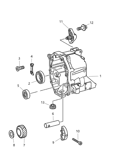 Gear Shift Assembly Diagram for 68089757AB