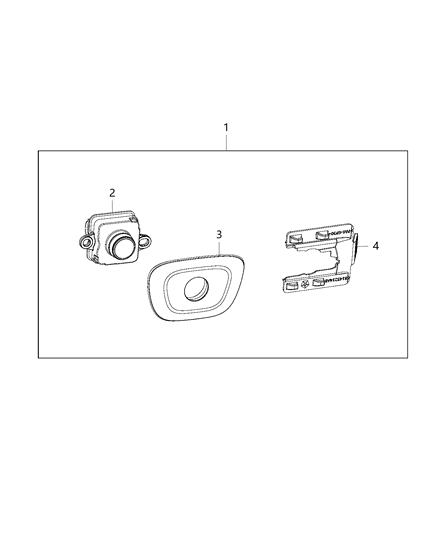 Camera Rearview Diagram for 56038991AG