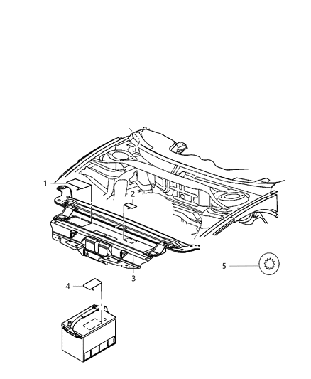 2002 Chrysler Town & Country Label A/C System Diagram for 5058112AD
