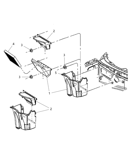 Filter Cabin Air Diagram for 4596501AC
