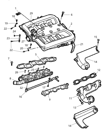 Bolt, Cylinder Head Cover Attach M6 X 1.00 X 17.00 Diagram for 6503969