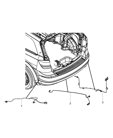 Wiring Rear Fascia Diagram for 68080316AD