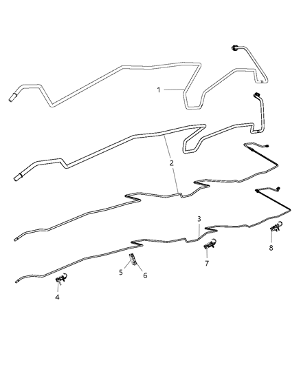 Tube Fuel Return Diagram for 5032266AD
