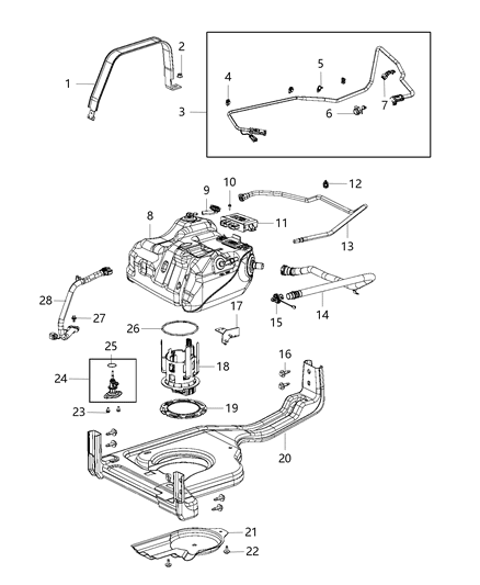2012 Jeep Liberty Module Diesel Exhaust Fluid Diagram for 68209674AA