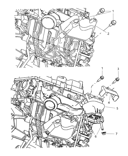 1994 Dodge B250 Cushion Engine Support Diagram for 4578044AE