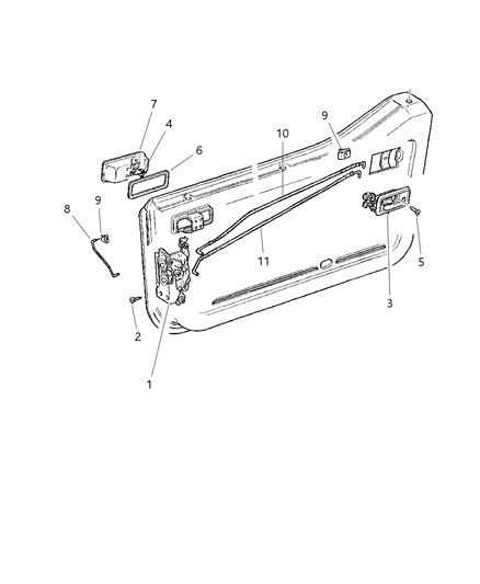 Link Latch Locking Diagram for 55395193AA