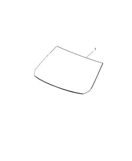 2018 Chrysler 300 Windshield Diagram for 68272876AD