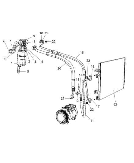 Line A/C Discharge Diagram for 5058274AC