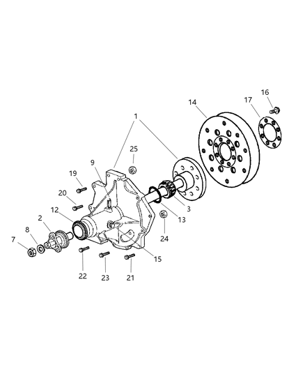 Housing Flywheel Diagram for 4786656AB