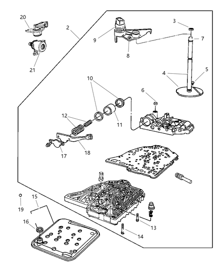 2007 Chrysler PT Cruiser Spring Accumulator Diagram for 4800209AB
