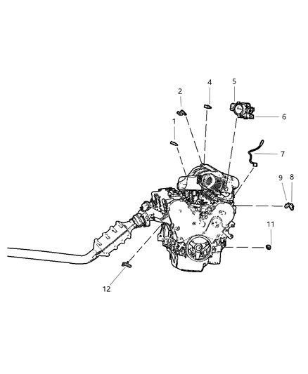 2006 Dodge Durango Sensor Detonation Diagram for 4606093