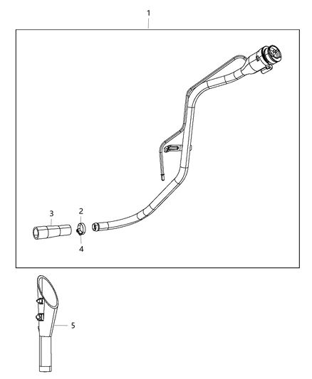Tube Fuel Filler Diagram for 4584554AG