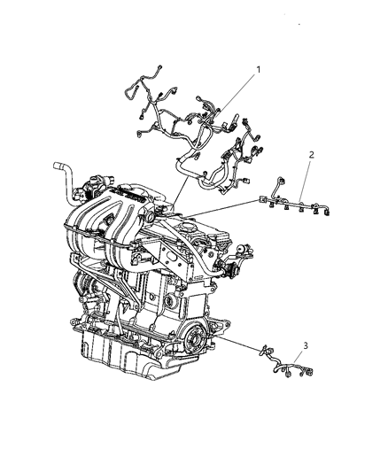 Engine Harness Diagram for 4801577AB