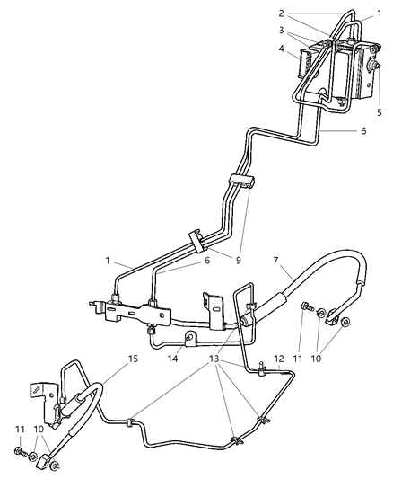 Tube Brake Diagram for 52010234AB