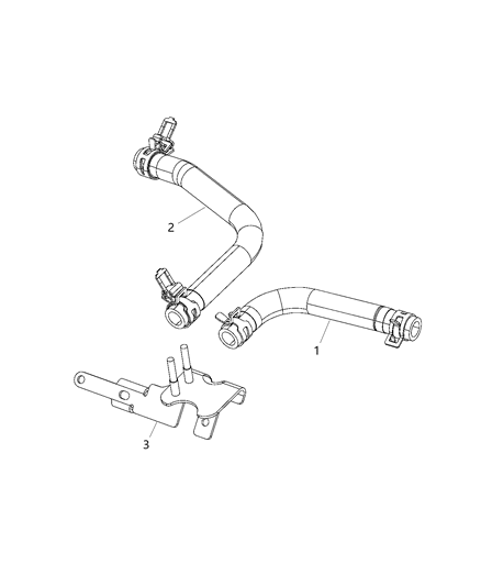2020 Ram 3500 Bracket Exhaust DPS Bracket To DPF Diagram for 68379573AA