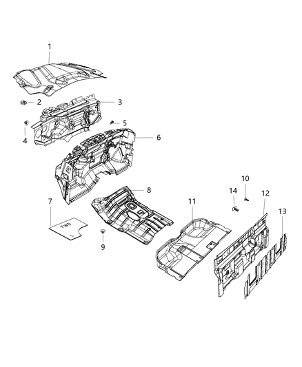 2009 Jeep Liberty Insulator, Front Inner Diagram for 68204728AC