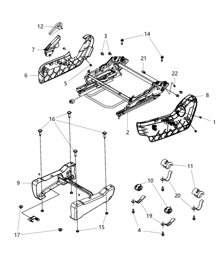 Shield Passenger Inboard, Passenger Side Diagram for 1JB15LTUAB