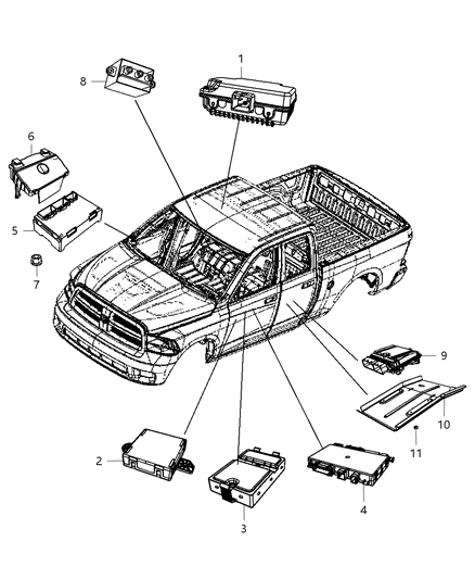 Module Heated Seat Diagram for 5026629AF