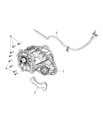 2021 Dodge Durango Transfer Case Diagram for 5038878AB