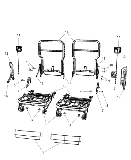 Handle Seat Release Diagram for YM821D5AA