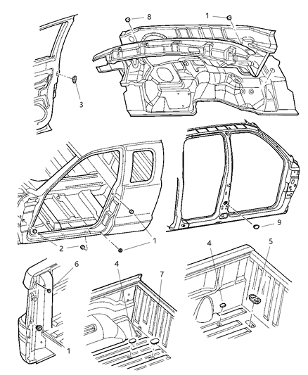 2007 Chrysler PT Cruiser Plug Diagram for 55257378AA
