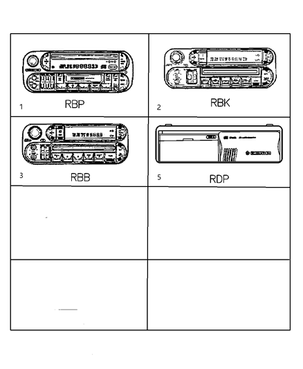 2024 Jeep Grand Cherokee Radio AM/FM With CD And Equalizer Diagram for 5064354AI