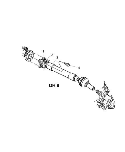 1998 Chrysler Concorde Shaft Drive Front Diagram for 52105990AB