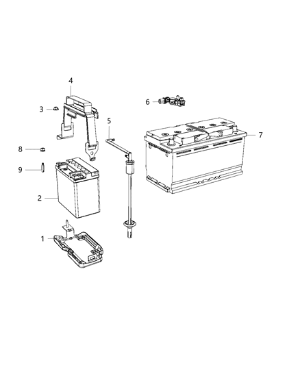 Battery Storage Diagram for BPAH7700AA